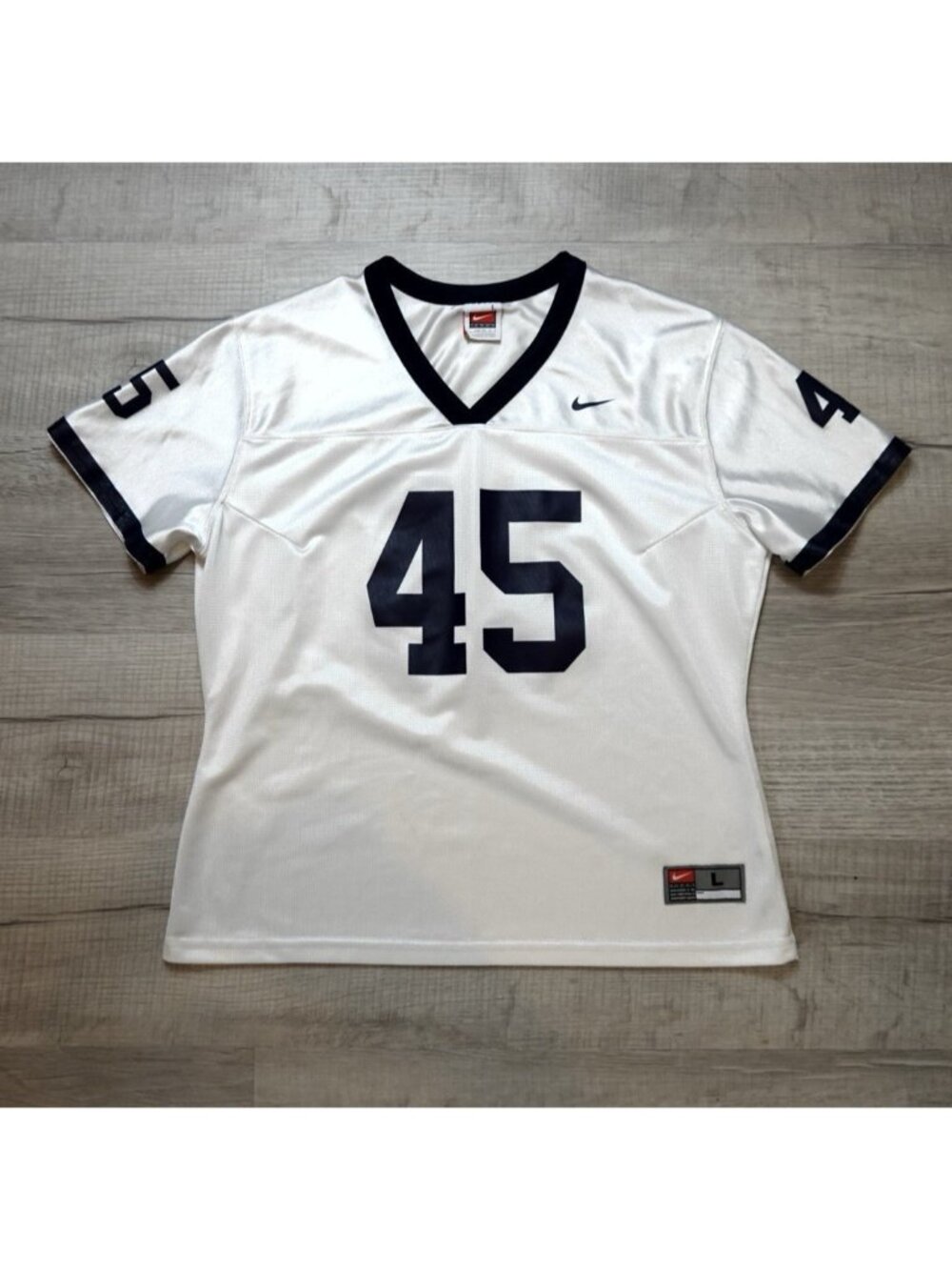 Vintage Y2K Penn State University College Football Nike YOUTH Large White Jersey